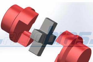 Acoplamento Elástico e Flexível com Cruzeta Acoplamento Elástico e Flexível com Cruzeta