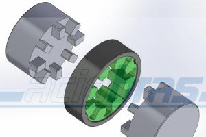 Acoplamento Elástico e Flexível Zap-Flex Acoplamento Elástico e Flexível Zap-Flex
