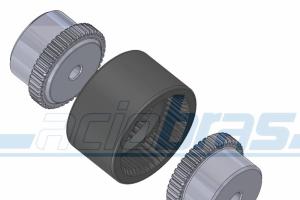 Acoplamentos com capa de Nylon tipo AC Acoplamentos com capa de Nylon tipo AC